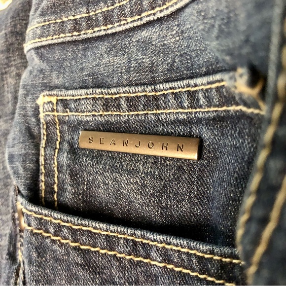 Sean John Jeans Men's Denim Blue Dark Wash Relaxed Denim 32 - Picture 5 of 10